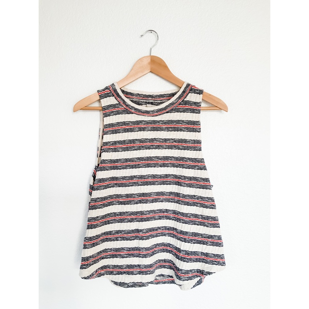 Mockneck Tank Top in Lawton Stripe